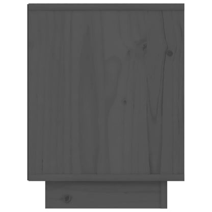 Nachttische 2 Stk. Grau 40x30x40 cm Massivholz Kiefer - Pazzar.ch
