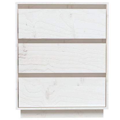 Sideboard Weiß 60x34x75 cm Massivholz Kiefer - Pazzar.ch