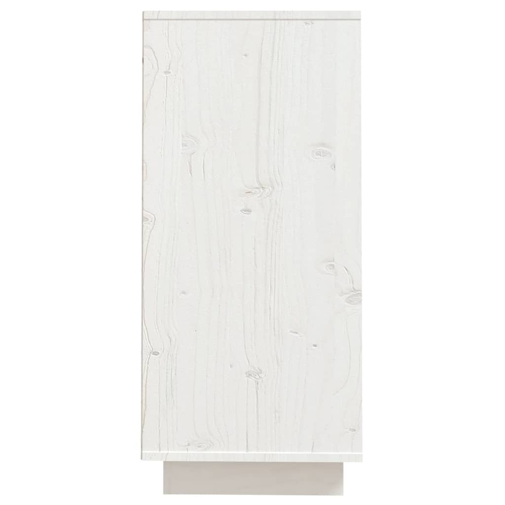 Sideboard Weiß 60x34x75 cm Massivholz Kiefer - Pazzar.ch