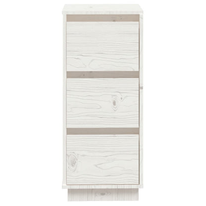 Sideboards 2 Stk. Weiß 32x34x75 cm Massivholz Kiefer - Pazzar.ch