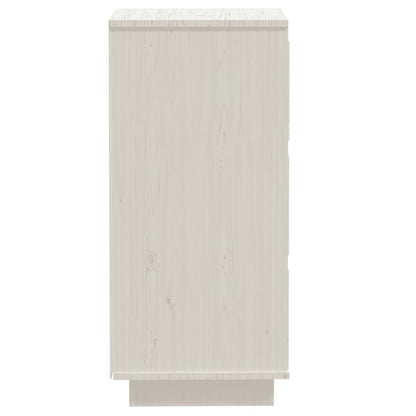 Sideboards 2 Stk. Weiß 32x34x75 cm Massivholz Kiefer - Pazzar.ch