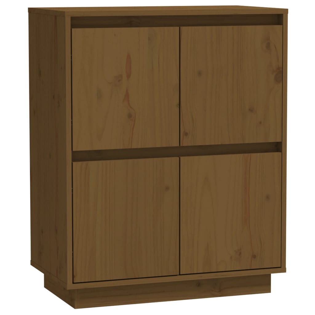 Sideboard Honigbraun 60x34x75 cm Massivholz Kiefer - Pazzar.ch