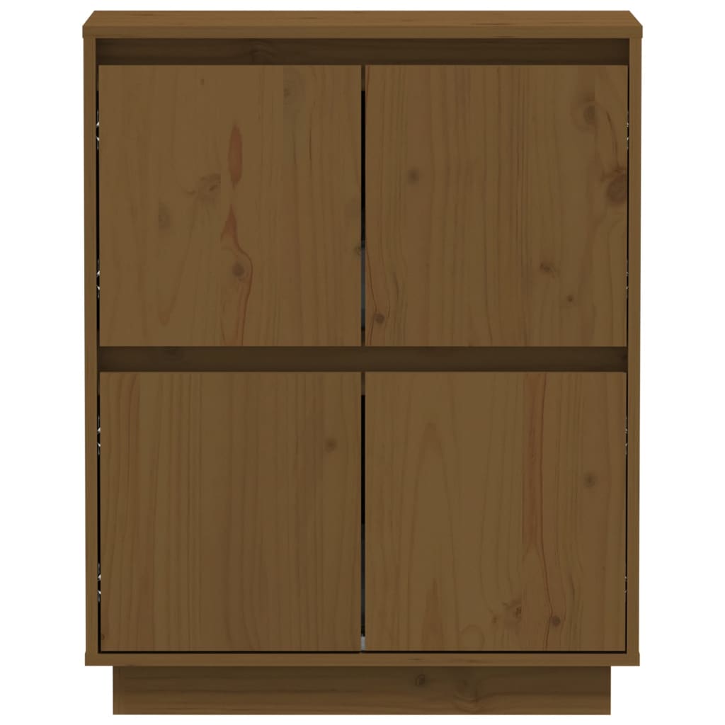 Sideboard Honigbraun 60x34x75 cm Massivholz Kiefer