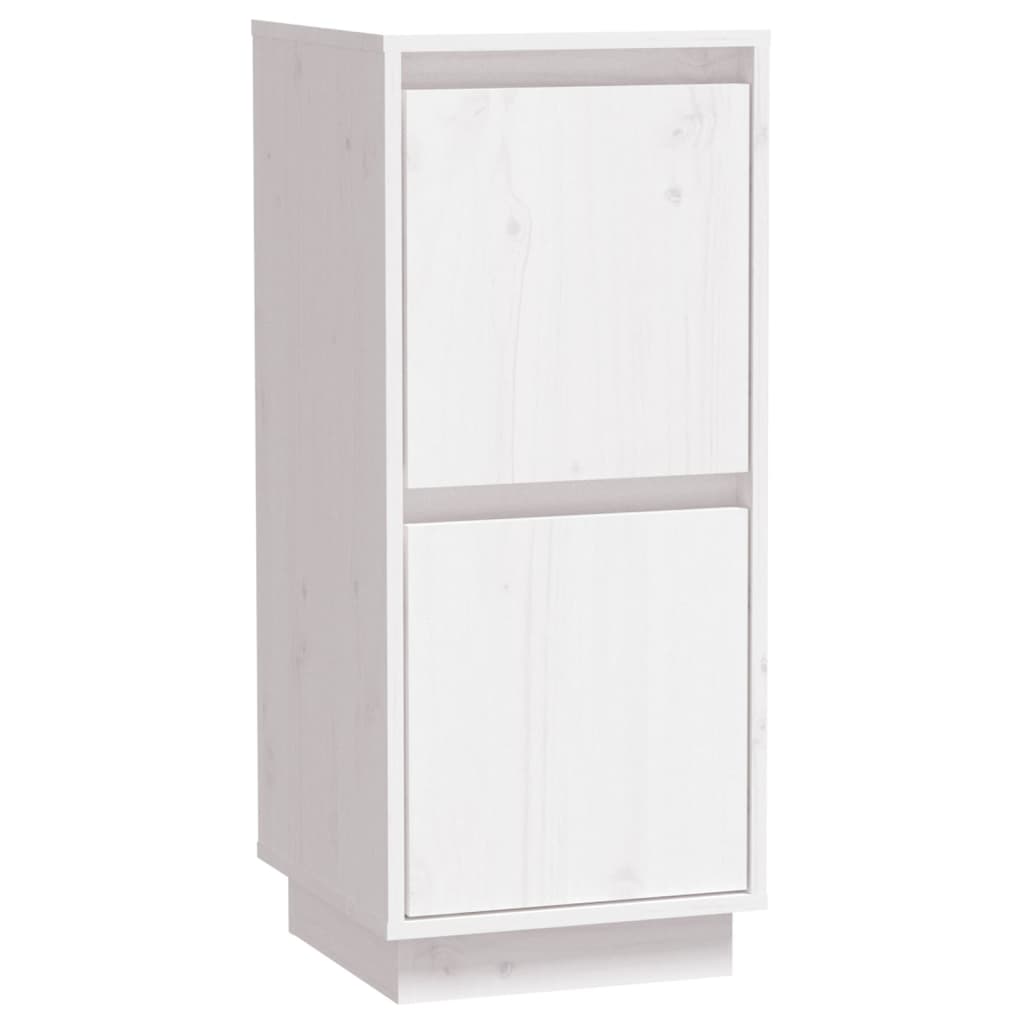 Sideboards 2 Stk. Weiß 31,5x34x75 cm Massivholz Kiefer - Pazzar.ch