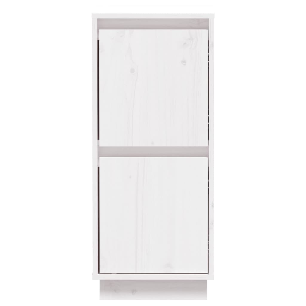 Sideboards 2 Stk. Weiß 31,5x34x75 cm Massivholz Kiefer - Pazzar.ch