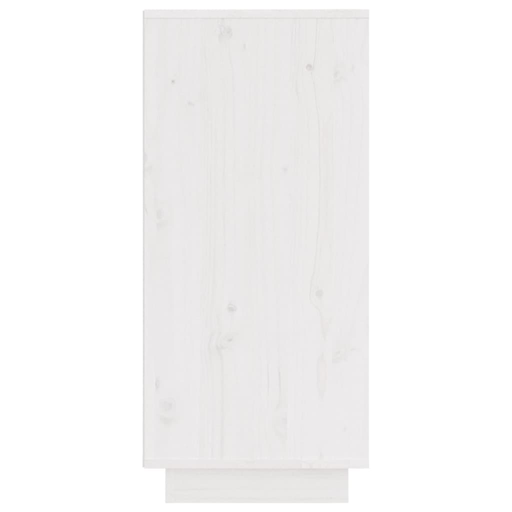 Sideboards 2 Stk. Weiß 31,5x34x75 cm Massivholz Kiefer - Pazzar.ch