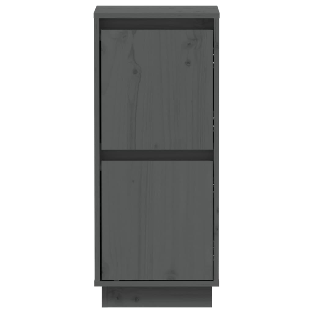 Sideboards 2 Stk. Grau 31,5x34x75 cm Massivholz Kiefer - Pazzar.ch