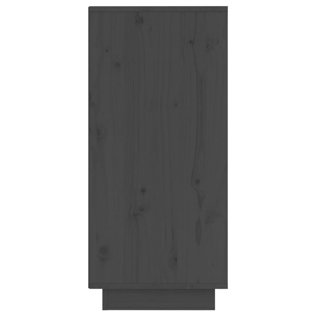 Sideboards 2 Stk. Grau 31,5x34x75 cm Massivholz Kiefer - Pazzar.ch