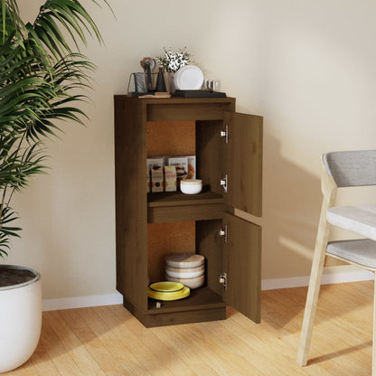 Sideboard Honigbraun 31,5x34x75 cm Massivholz Kiefer - Pazzar.ch