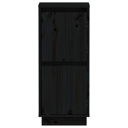 Sideboards 2 Stk. Schwarz 31,5x34x75 cm Massivholz Kiefer - Pazzar.ch