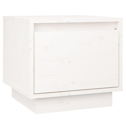 Nachttische 2 Stk. Weiß 35x34x32 cm Massivholz Kiefer - Pazzar.ch