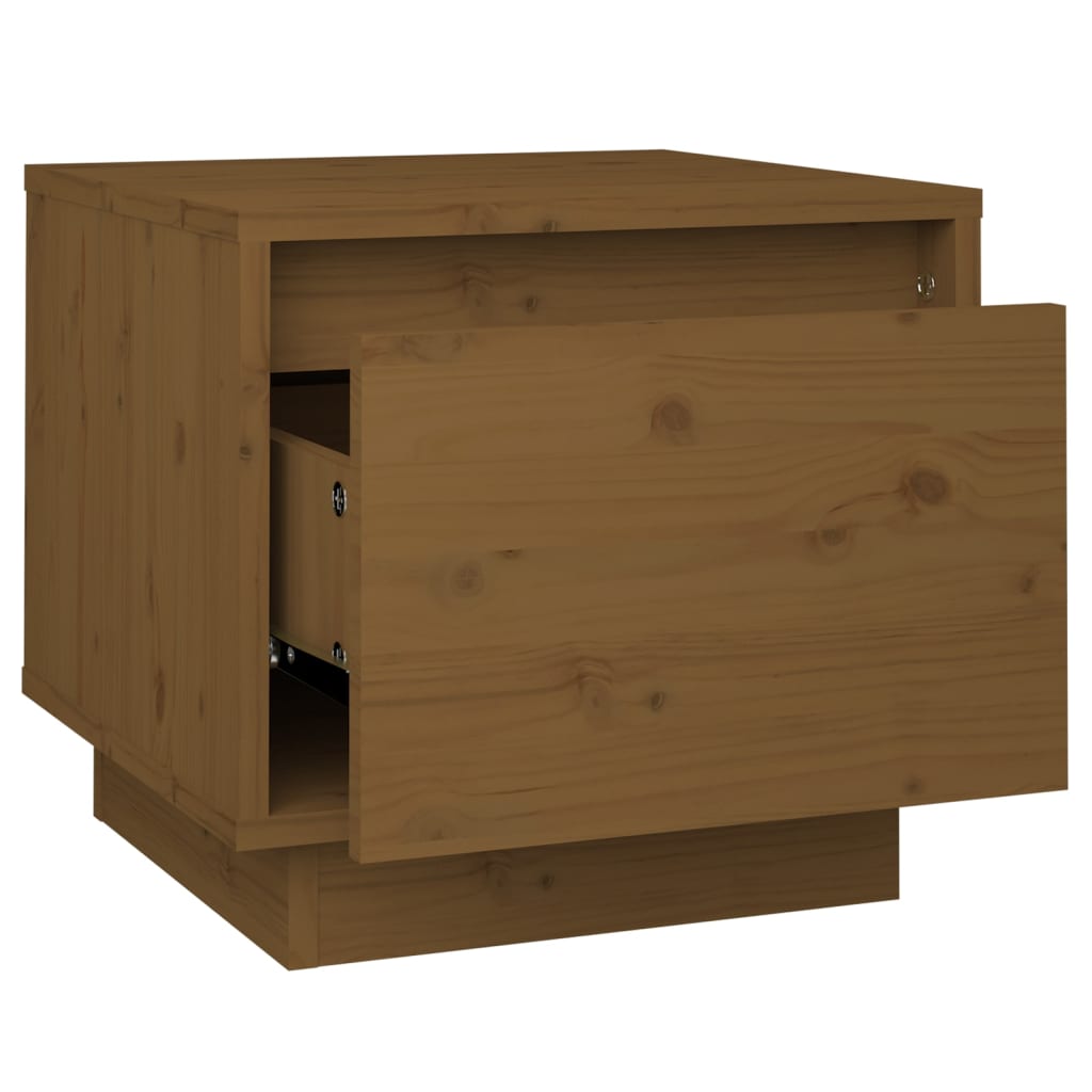 Nachttische 2 Stk. Honigbraun 35x34x32 cm Massivholz Kiefer - Pazzar.ch