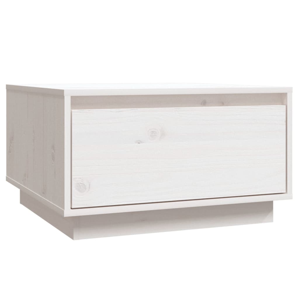Couchtisch Weiß 55x56x32 cm Massivholz Kiefer - Pazzar.ch