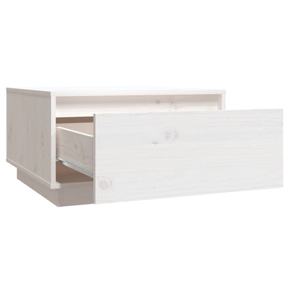 Couchtisch Weiß 55x56x32 cm Massivholz Kiefer - Pazzar.ch