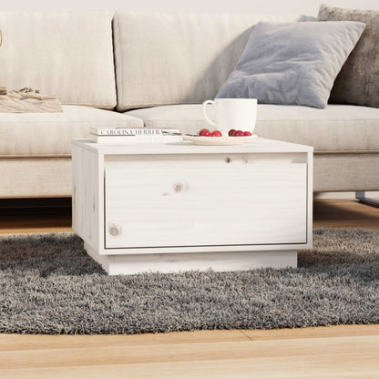 Couchtisch Weiß 55x56x32 cm Massivholz Kiefer - Pazzar.ch