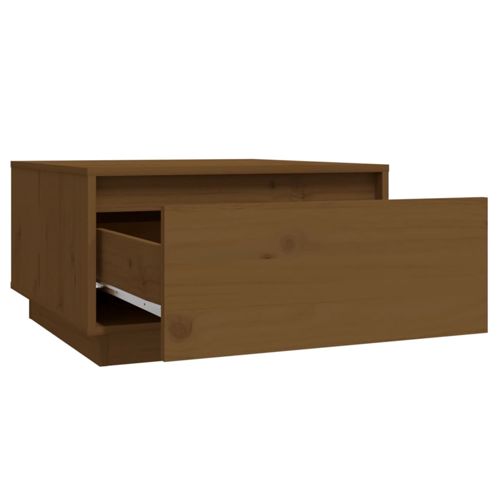 Couchtisch Honigbraun 55x56x32 cm Massivholz Kiefer - Pazzar.ch