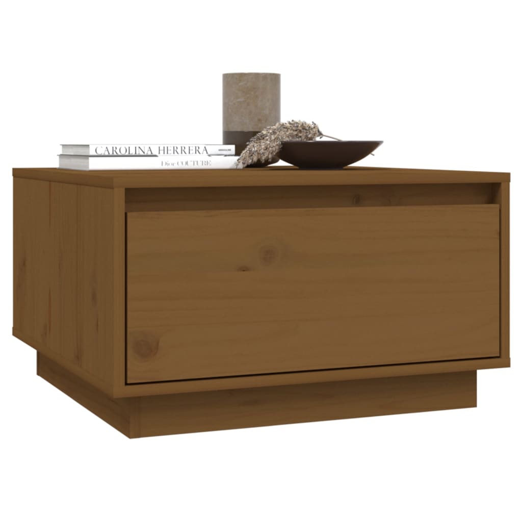 Couchtisch Honigbraun 55x56x32 cm Massivholz Kiefer - Pazzar.ch
