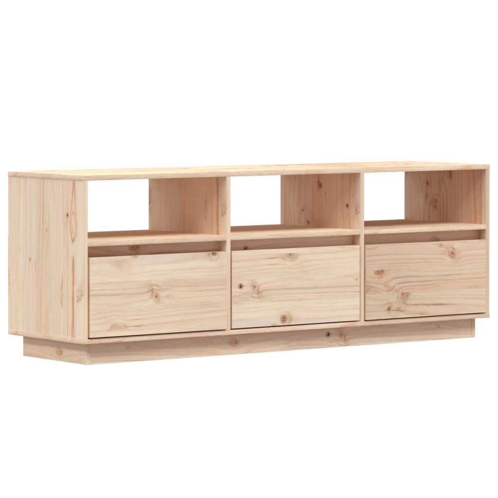 TV-Schrank 140x37x50 cm Massivholz Kiefer - Pazzar.ch