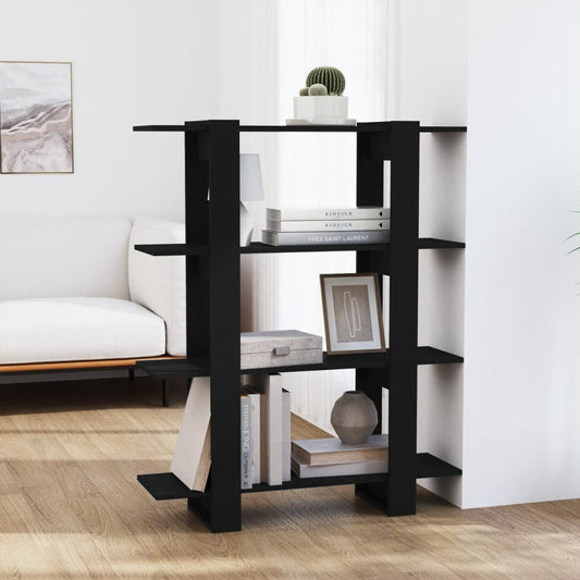 Bücherregal/Raumteiler Schwarz 100x30x123,5 cm - Pazzar.ch