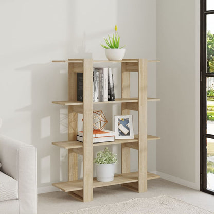 Bücherregal/Raumteiler Sonoma-Eiche 100x30x123,5 cm - Pazzar.ch