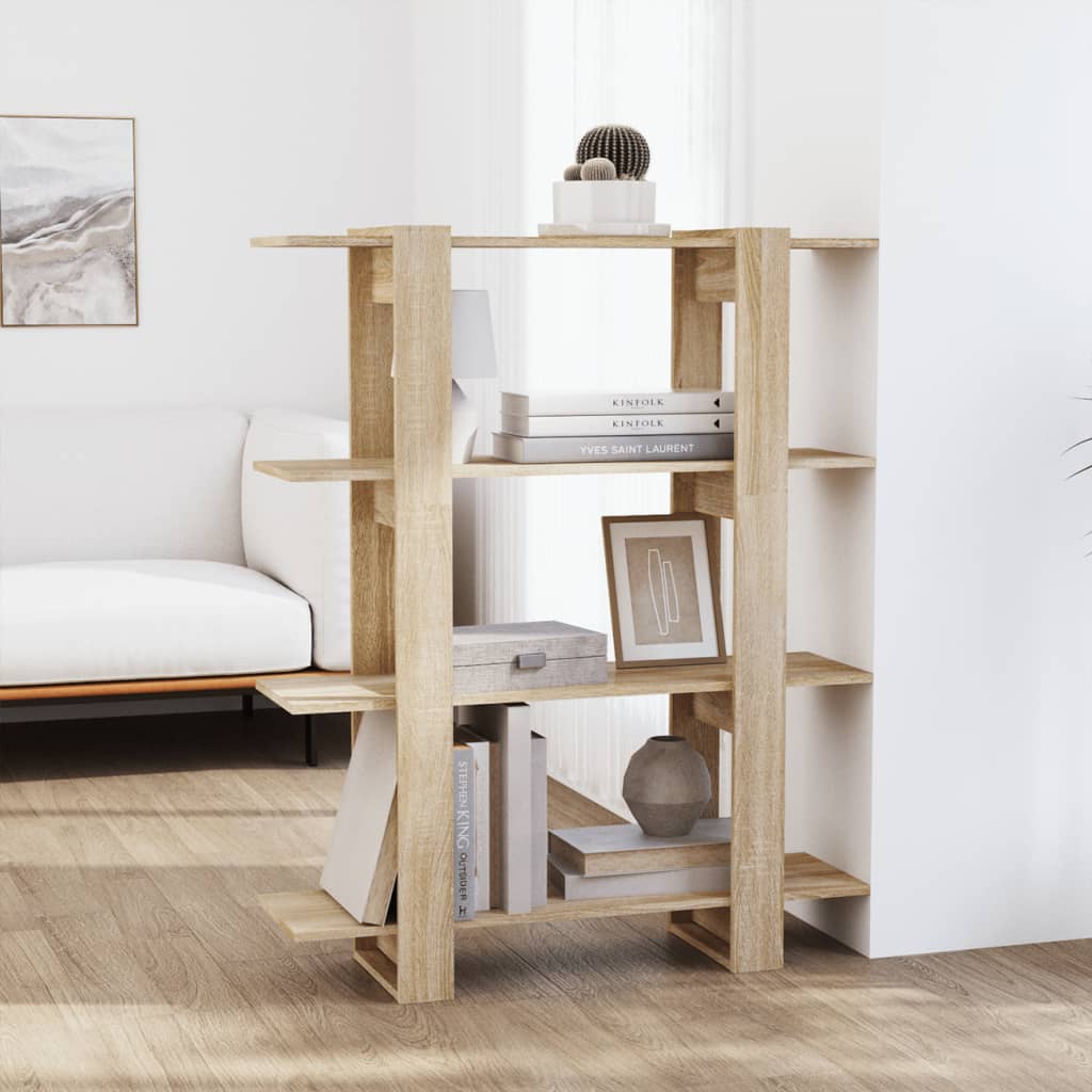Bücherregal/Raumteiler Sonoma-Eiche 100x30x123,5 cm - Pazzar.ch