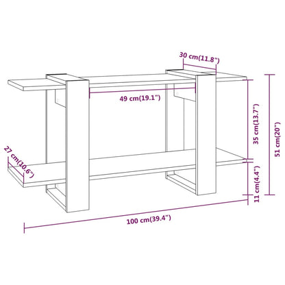 Bücherregal Weiß 100x30x51 cm Holzwerkstoff - Pazzar.ch