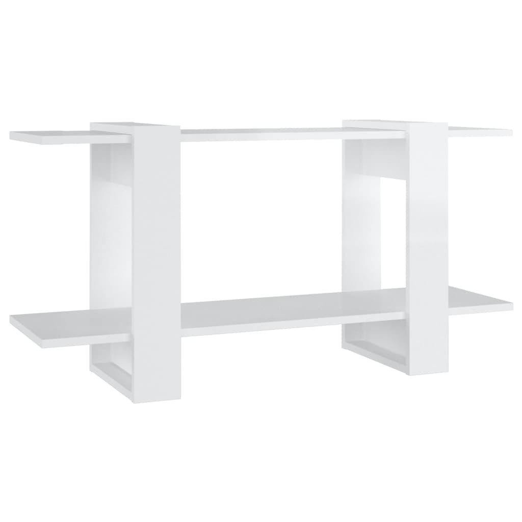 Bücherregal Hochglanz-Weiß 100x30x51 cm Holzwerkstoff - Pazzar.ch