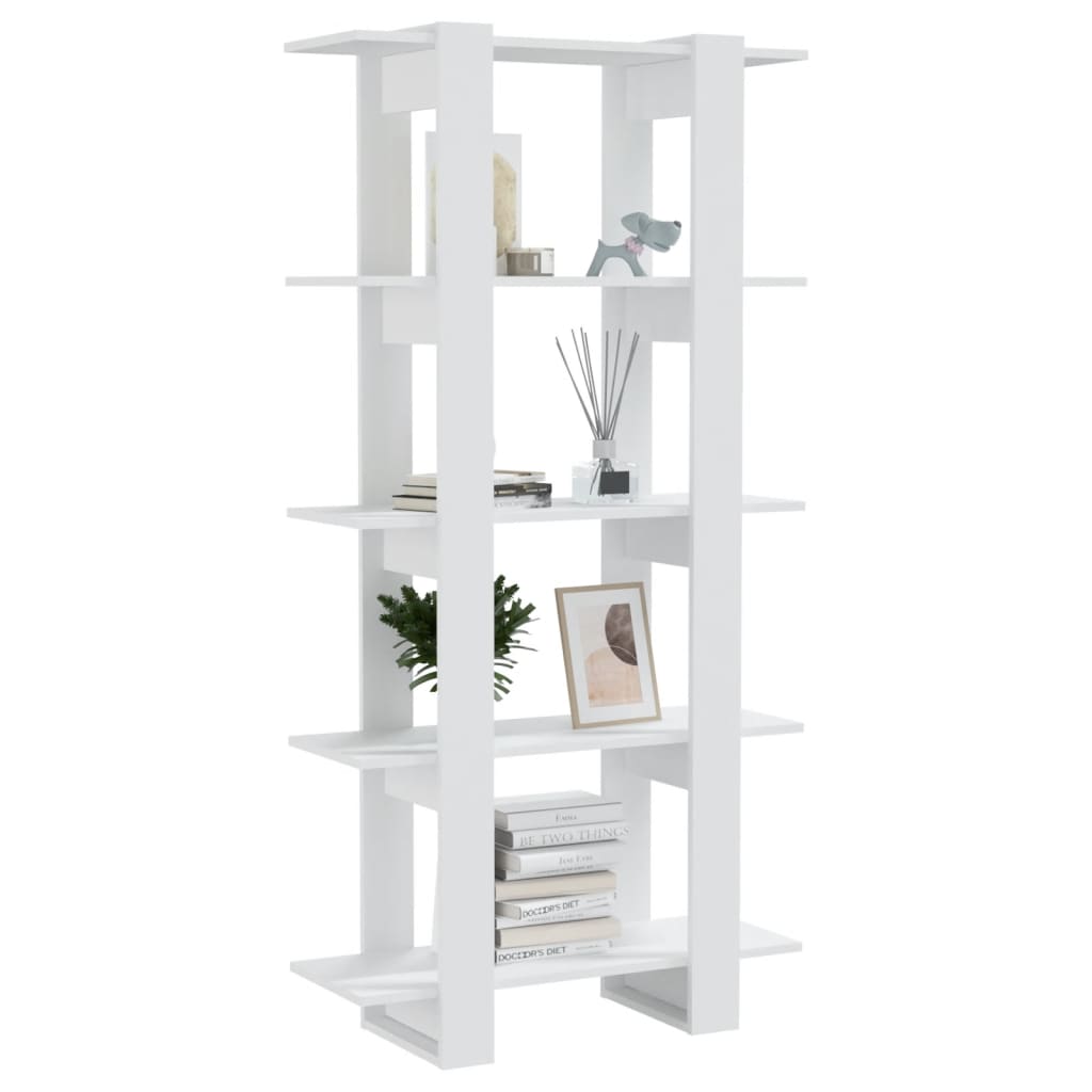 Bücherregal/Raumteiler Weiß 80x30x160 cm Holzwerkstoff - Pazzar.ch