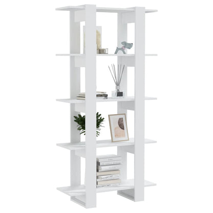 Bücherregal/Raumteiler Weiß 80x30x160 cm Holzwerkstoff - Pazzar.ch