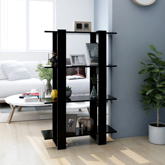 Bücherregal/Raumteiler Schwarz 80x30x123,5 cm - Pazzar.ch