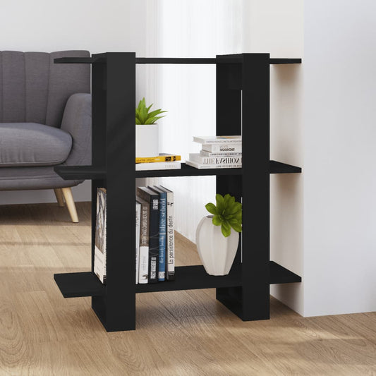 Bücherregal/Raumteiler Schwarz 80x30x87 cm - Pazzar.ch