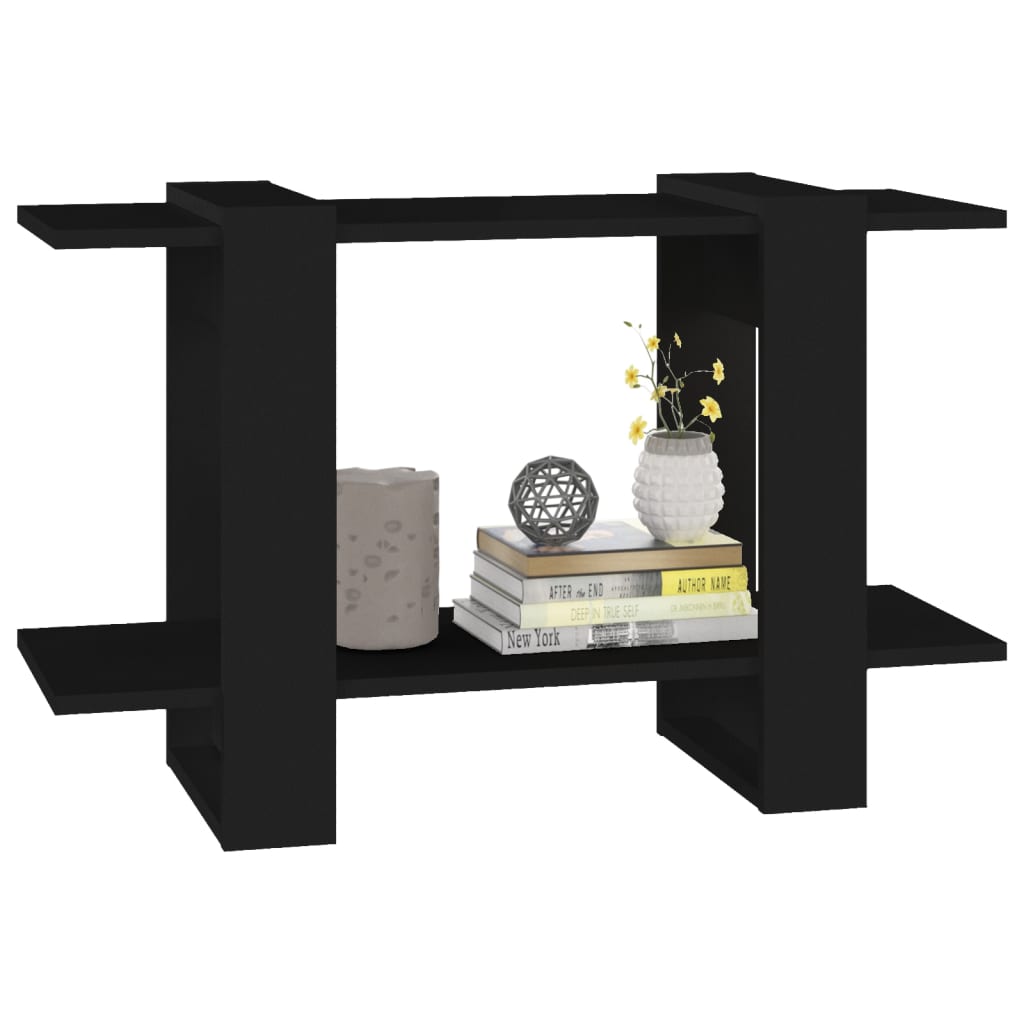 Bücherregal/Raumteiler Schwarz 80x30x51 cm - Pazzar.ch