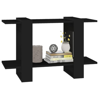Bücherregal/Raumteiler Schwarz 80x30x51 cm - Pazzar.ch