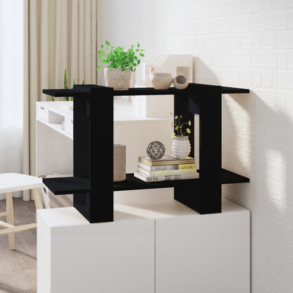 Bücherregal/Raumteiler Schwarz 80x30x51 cm - Pazzar.ch