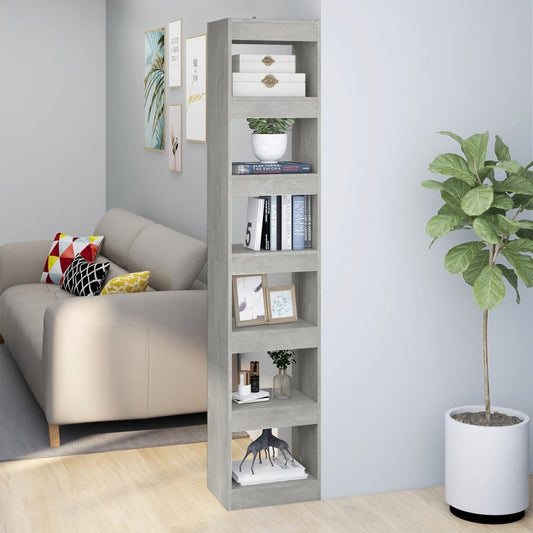 Bücherregal/Raumteiler Betongrau 40x30x198 cm - Pazzar.ch