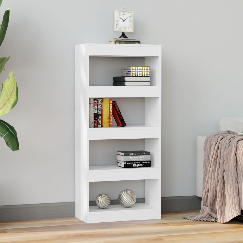 Bücherregal/Raumteiler Weiß 60x30x135 cm Holzwerkstoff - Pazzar.ch