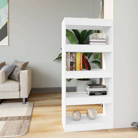 Bücherregal/Raumteiler Weiß 60x30x135 cm Holzwerkstoff - Pazzar.ch