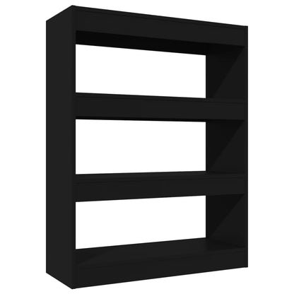 Bücherregal/Raumteiler Schwarz 80x30x103 cm Holzwerkstoff - Pazzar.ch