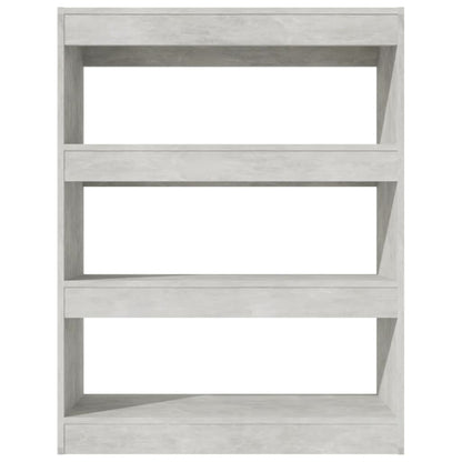 Bücherregal/Raumteiler Betongrau 80x30x103 cm Holzwerkstoff - Pazzar.ch