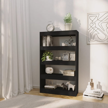 Bücherregal/Raumteiler Schwarz 80x30x135 cm Holzwerkstoff - Pazzar.ch