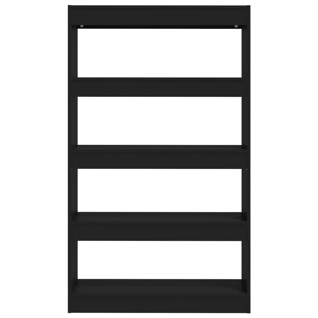 Bücherregal/Raumteiler Schwarz 80x30x135 cm Holzwerkstoff - Pazzar.ch