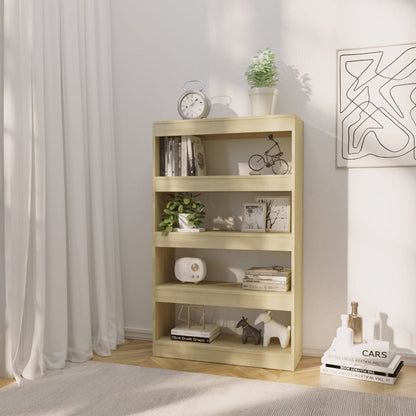Bücherregal/Raumteiler Sonoma-Eiche 80x30x135 cm Holzwerkstoff - Pazzar.ch