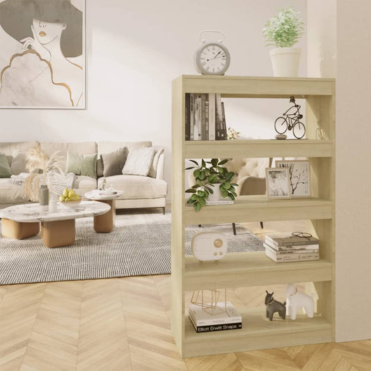 Bücherregal/Raumteiler Sonoma-Eiche 80x30x135 cm Holzwerkstoff - Pazzar.ch