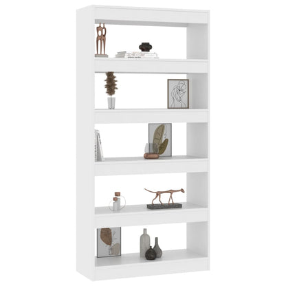 Bücherregal/Raumteiler Weiß 80x30x166 cm Holzwerkstoff - Pazzar.ch