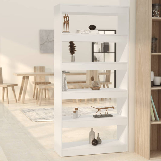 Bücherregal/Raumteiler Weiß 80x30x166 cm Holzwerkstoff - Pazzar.ch