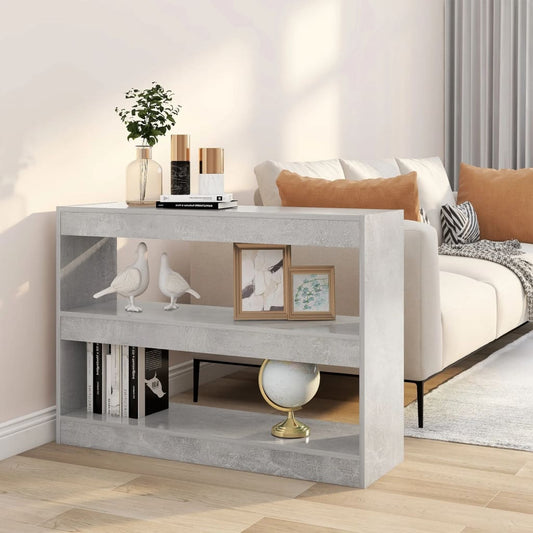 Bücherregal/Raumteiler Betongrau 100x30x72 cm - Pazzar.ch
