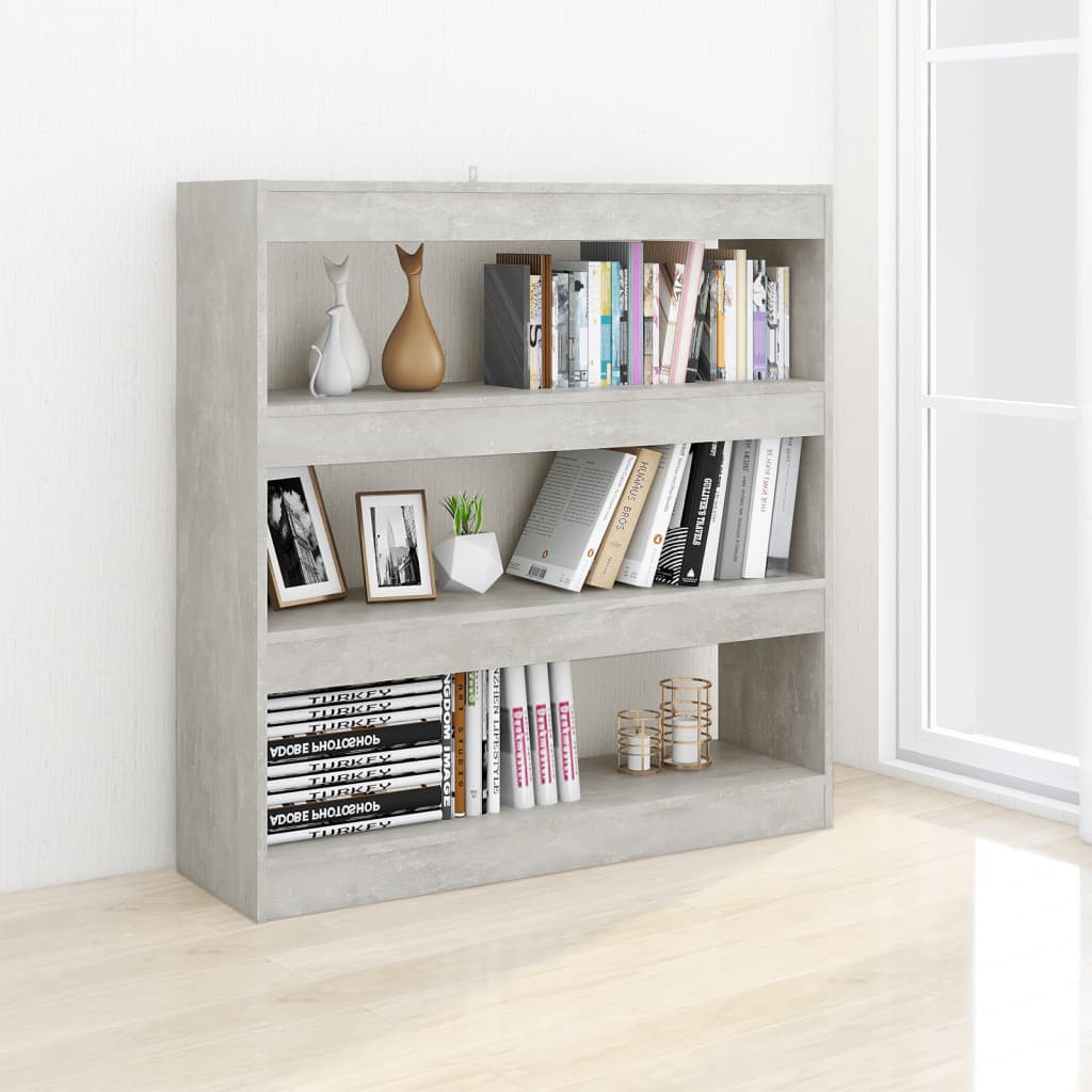 Bücherregal/Raumteiler Betongrau 100x30x103 cm - Pazzar.ch