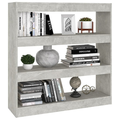 Bücherregal/Raumteiler Betongrau 100x30x103 cm - Pazzar.ch