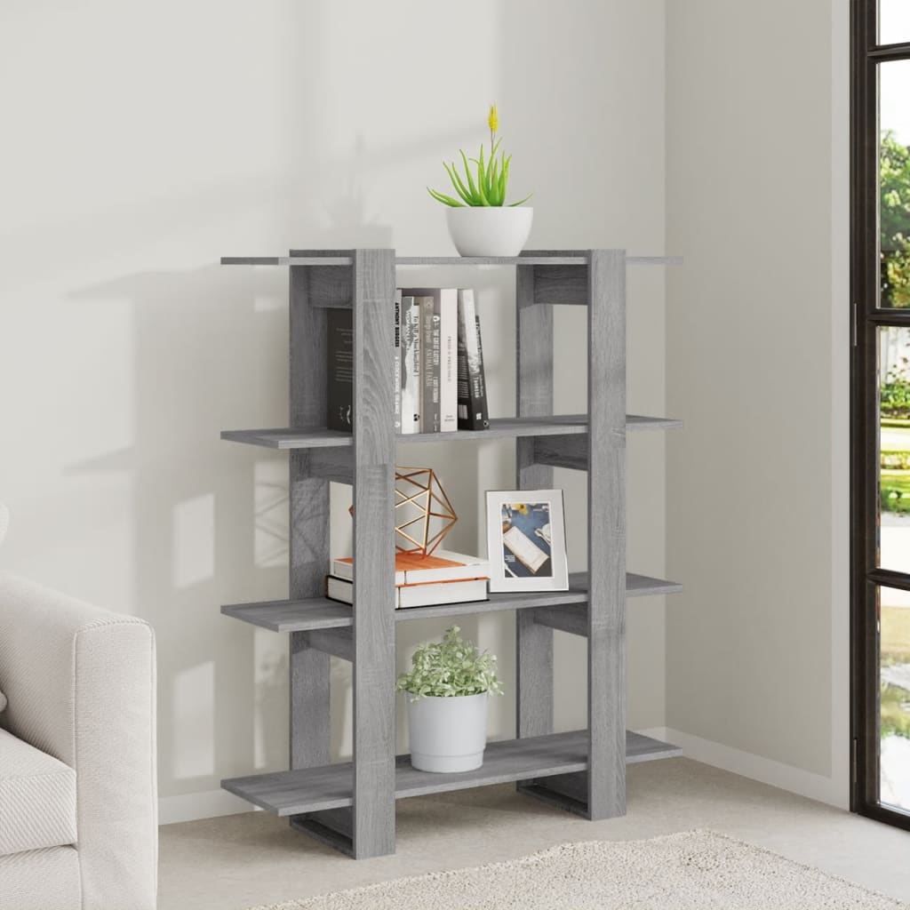 Bücherregal/Raumteiler Grau Sonoma 100×30×123,5 cm - Pazzar.ch