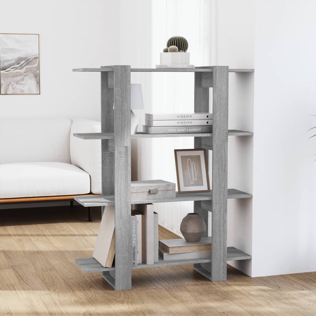 Bücherregal/Raumteiler Grau Sonoma 100×30×123,5 cm - Pazzar.ch